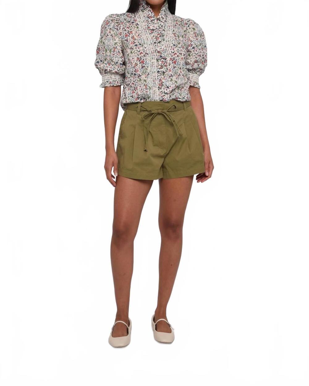 NEW LOVE THE LABEL sammie high waist short in green